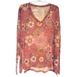 Smith & Quinn Scarlet floral sweater size Large NWT